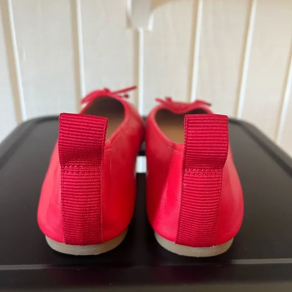Cole Haan Red Leather Ballet Flats - Picture 3 of 5